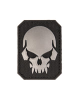 Morale patch tête de mort Mil-Tec 3D en PVC 5,5 x 4 cm dos auto-agrippant 7 g