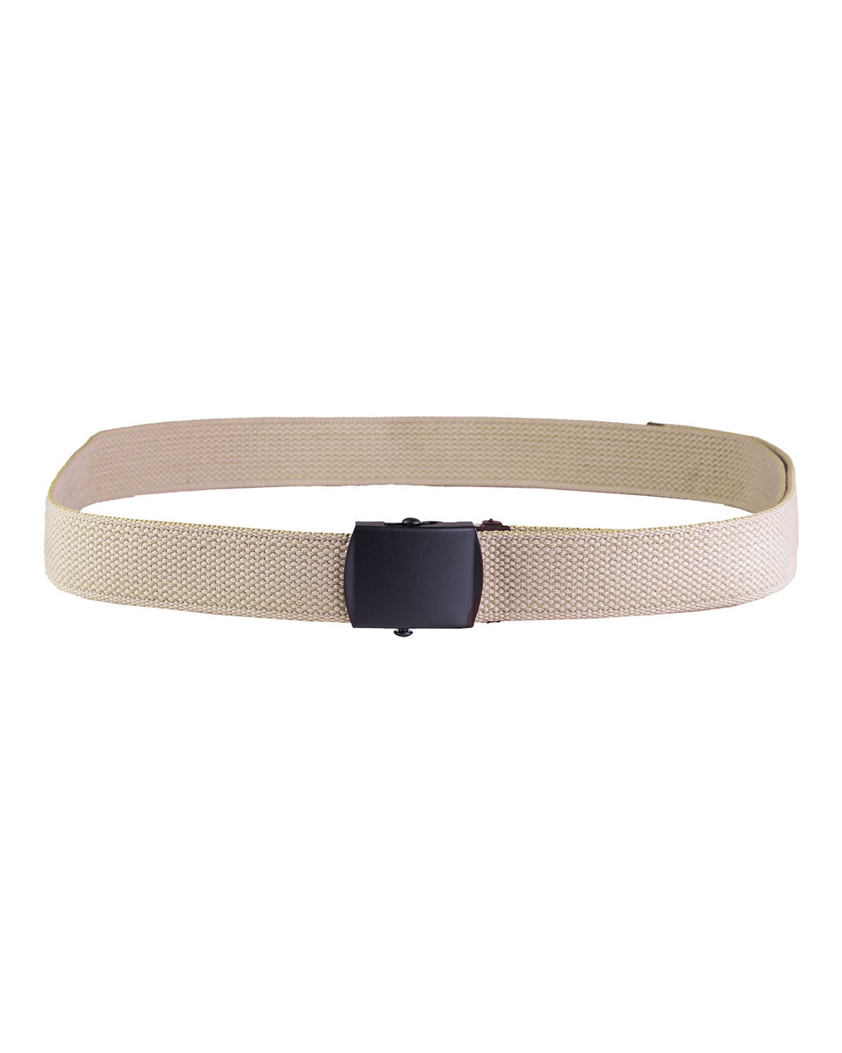 Ceinture type US Mil-Tec en coton-polyester de 130 cm à boucle métallique mate