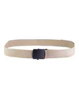 Ceinture type US Mil-Tec en coton-polyester de 130 cm à boucle métallique mate