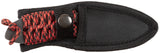 Couteau à lame fixe Redrope Fox Outdoor lame 7,5 cm manche tressé et fourreau