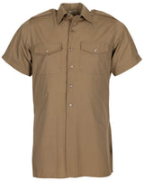 Chemise de service britannique à manches courtes, surplus d'occasion, lot de 10