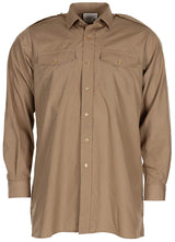 Chemise de service britannique à manches longues, surplus d'occasion, lot de 10