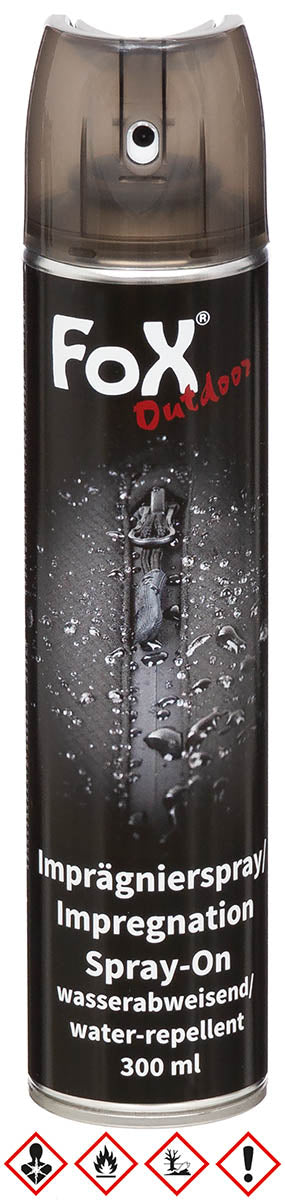 Spray imperméabilisant Fox Outdoor 300 ml pour textile, cuir, laine et toile