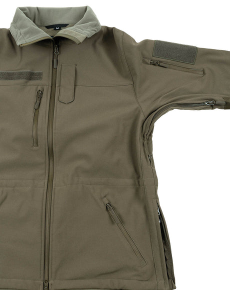 Veste softshell High Defence MFH Professional colonne d'eau 8000 mm glissières étanches