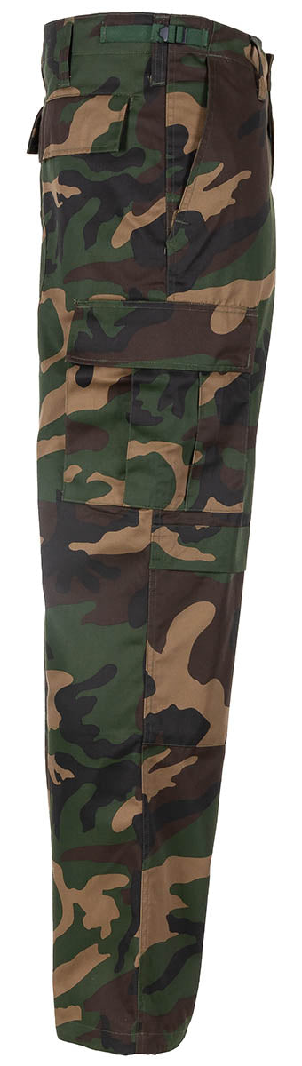 Pantalon de combat US BDU MFH double renfort genoux et fessier passants de 6,5 cm