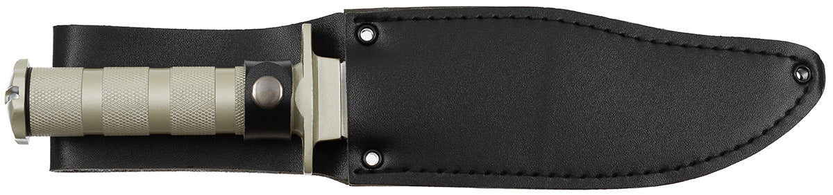 Couteau de survie Fox Outdoor manche creux boussole et kit lame 17,5 cm