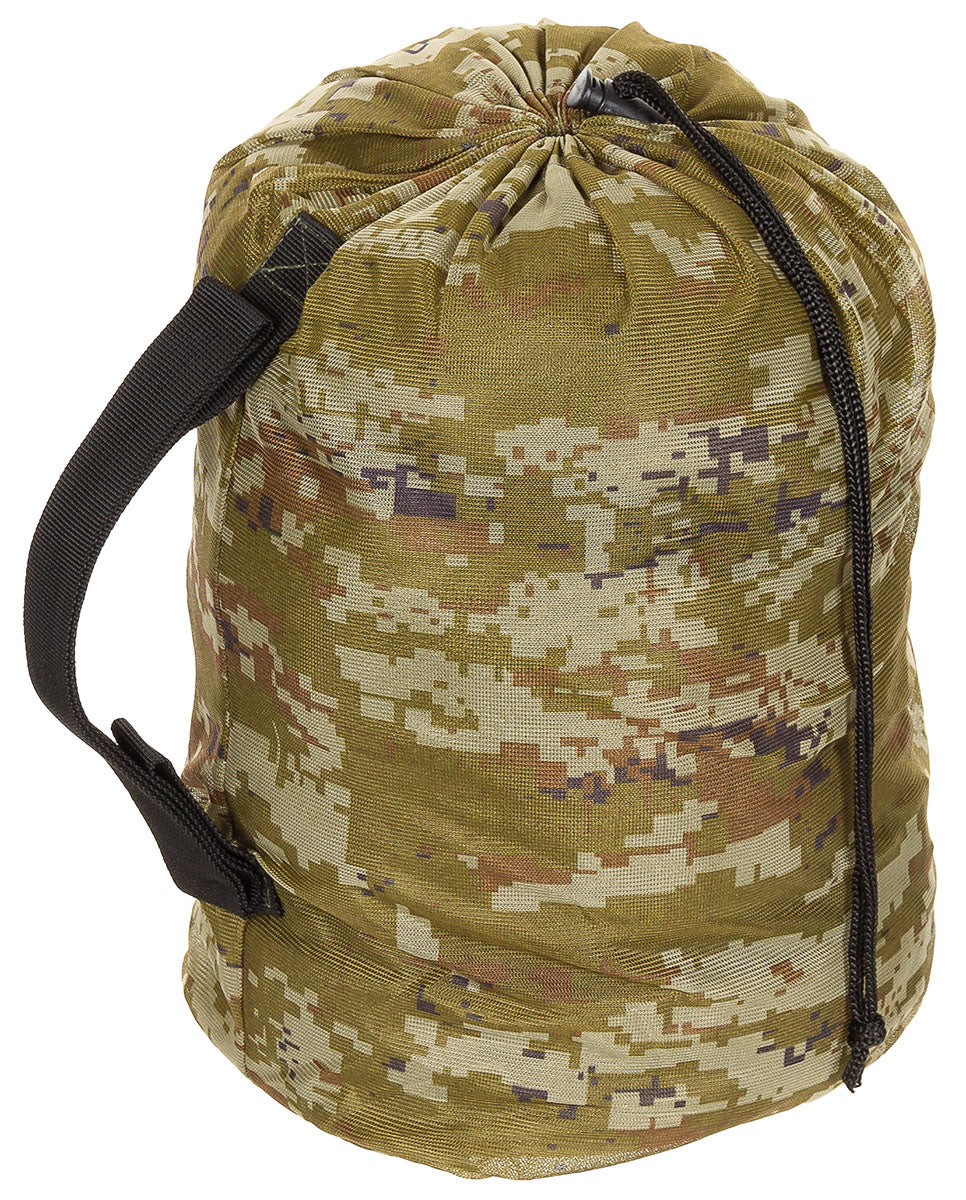 Parka Ghillie MFH en polyester à fils ignifugés avec sac de transport