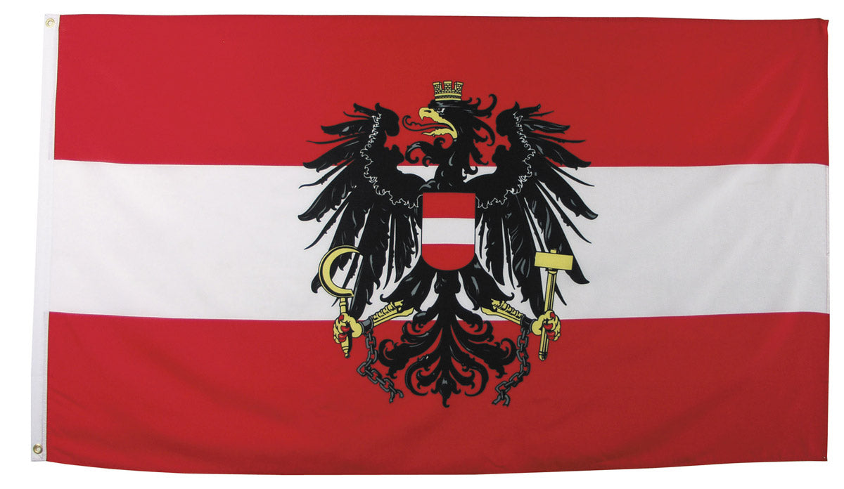 Drapeau national MFH en polyester 90 x 150 cm à bande de renfort et œillets