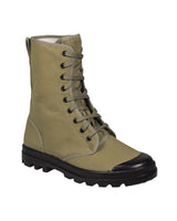 Chaussures de combat type commando français Mil-Tec en toile de coton 9 œillets