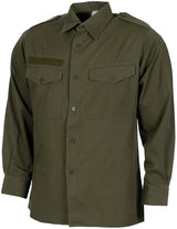 Chemise de campagne autrichienne à manches longues, surplus d'occasion, lot de 10