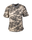 T-shirt enfant Mil-Tec en coton 140 à 145 g/m² manches courtes motif militaire