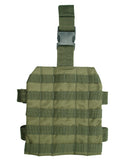 Plaque de cuisse Mil-Tec MOLLE 25 x 22 cm en polyester enduit avec sangles antiglisse