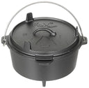 Marmite Fox Outdoor en fonte type Dutch Oven 3,8 ou 5,7 l sur trois pieds