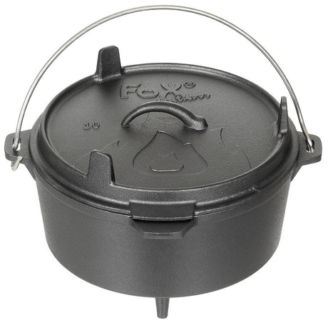 Marmite Fox Outdoor en fonte type Dutch Oven 3,8 ou 5,7 l sur trois pieds