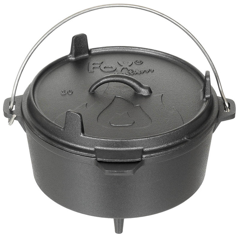 Marmite Fox Outdoor en fonte type Dutch Oven 3,8 ou 5,7 l sur trois pieds