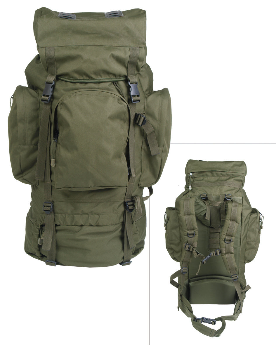 Sac à dos 72h Mil-Tec Recom 88 L en polyester 600D avec armature aluminium