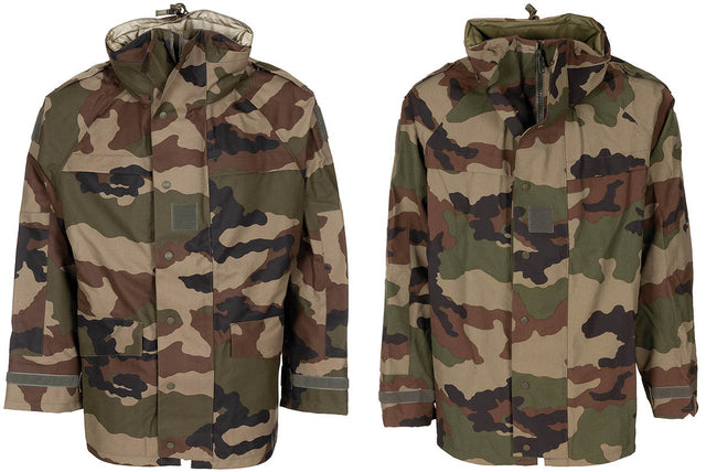 Veste de pluie française en coton et polyamide, surplus comme neuf