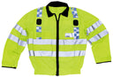 Veste de signalisation britannique tout polyester en polyester, surplus d'occasion, lot de 10