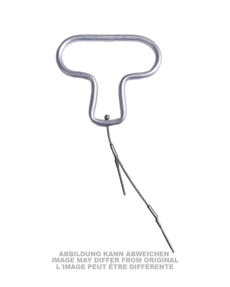 Poignée d'ouverture en aluminium type US pour parachute T-5R, pièce d'époque