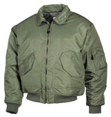 Blouson de vol MFH US CWU en nylon avec poche de manche à 4 compartiments