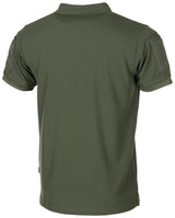 Polo Tactical MFH en polyester à fibres Coolmax avec deux poches de bras