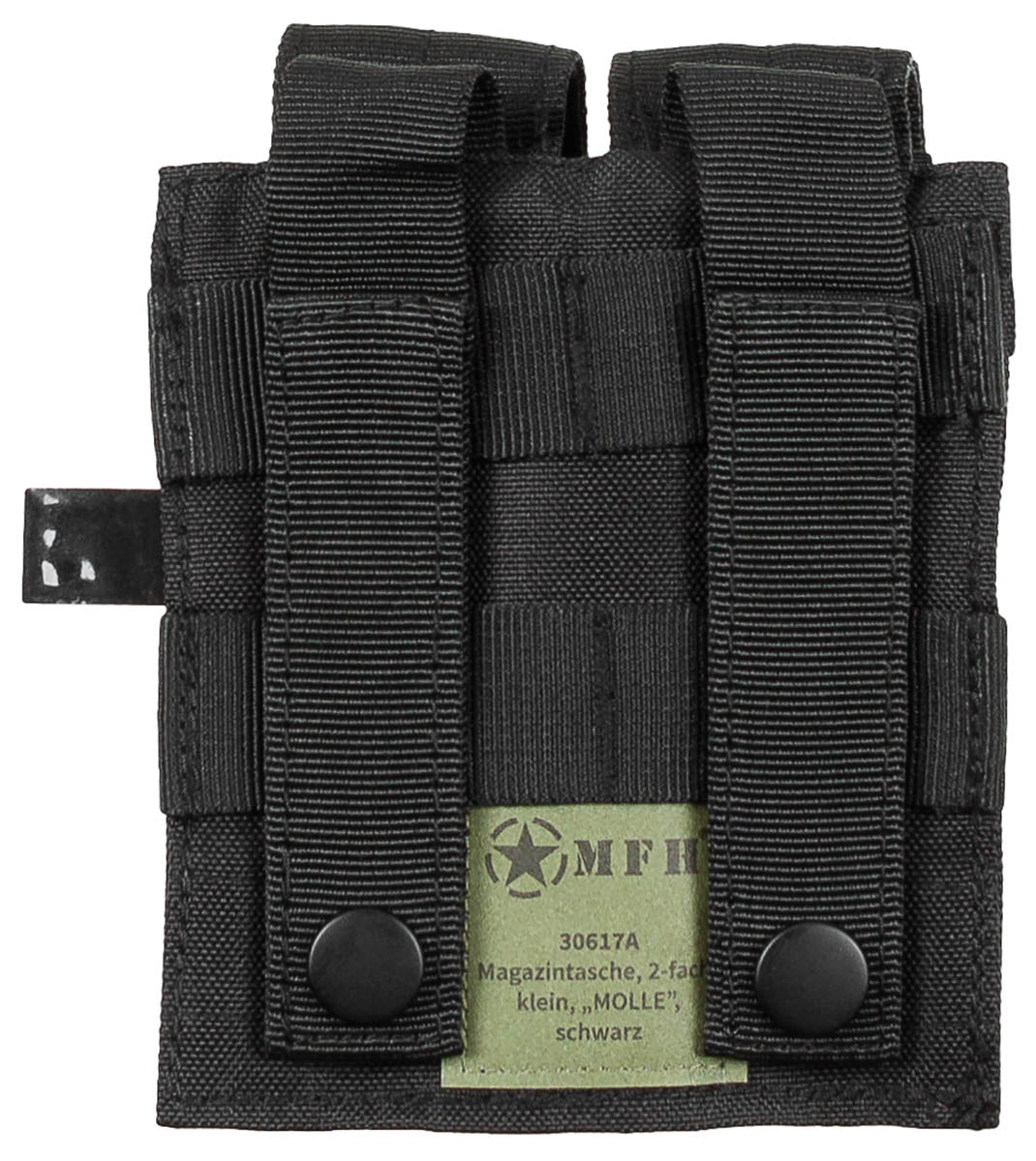 Porte-chargeur double petit format MOLLE MFH, logements 4 x 12 x 2,5 cm