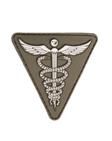 Morale patch signalisation médicale Mil-Tec 3D en PVC 7 x 7 cm dos auto-agrippant