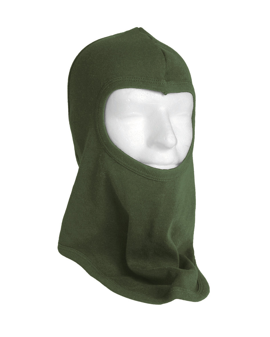 Cagoule Mil-Tec en coton à visage ouvert coupe longue couvrant tête cou et nuque
