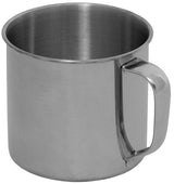 Quart de campagne Fox Outdoor en acier inoxydable simple paroi 500 ml 90 g