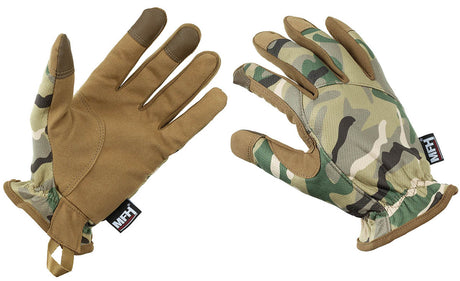 Gants tactiques MFH Professional Lightweight à trois doigts tactiles, séchage rapide