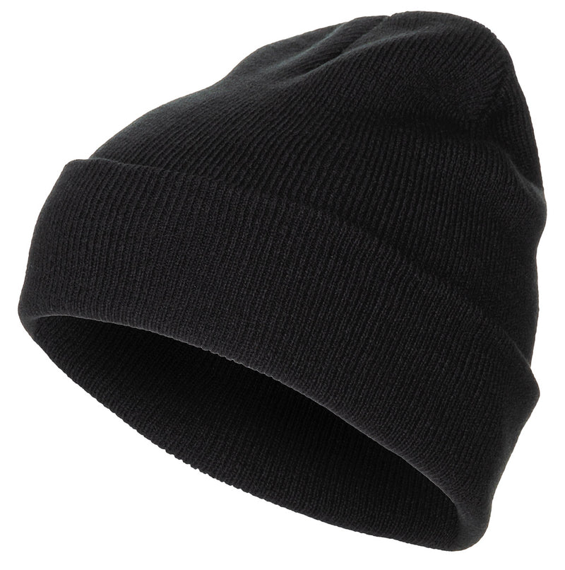Bonnet à revers large MFH en acrylique maille fine double épaisseur