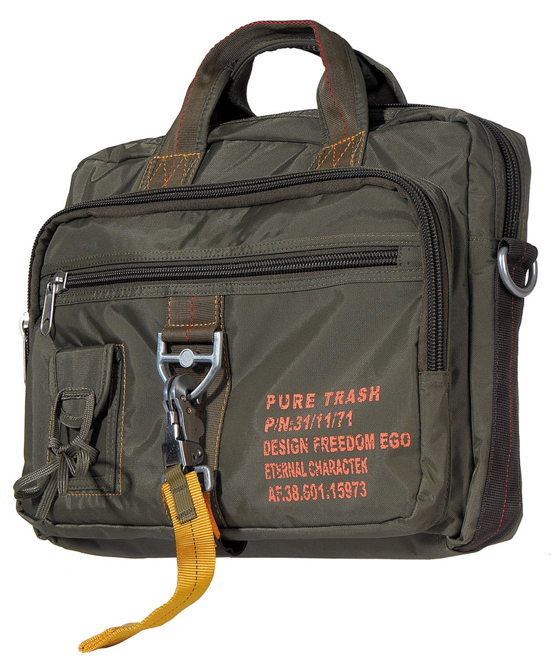 Sacoche à main PT PureTrash en nylon 12 l 40 x 30 x 10 cm compartiment rembourré