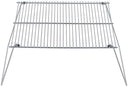 Grille à barbecue pliante Fox Outdoor en acier nickelé 38 x 25 cm, hauteur 27 cm