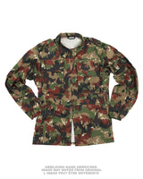 Veste de combat suisse M83 en coton-polyester, surplus militaire d'occasion