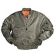 Blouson aviateur type MA1 Mil-Tec réversible en polyester ouaté 200 g/m² avec porte-crayons
