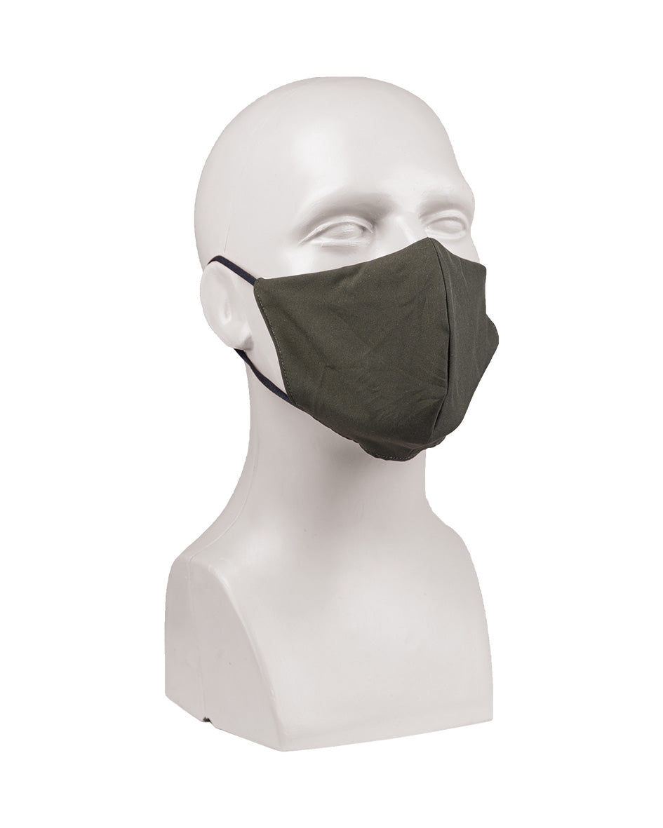 Masque de bouche et de nez Mil-Tec en polyester extensible doublé coton avec pince-nez