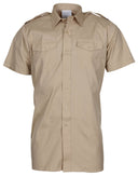 Chemise de service britannique à manches courtes, surplus d'occasion, lot de 10
