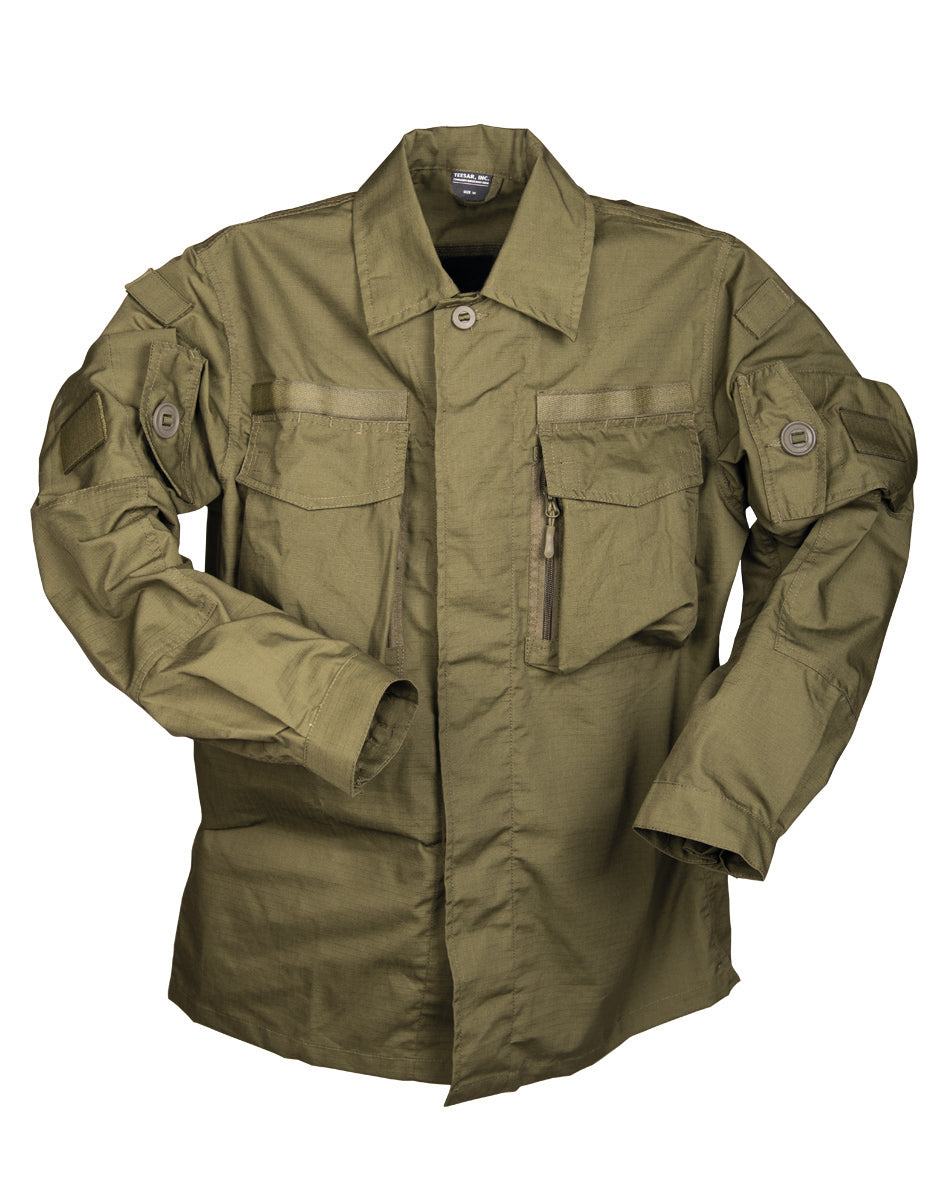 Chemise de combat Mil-Tec en ripstop polycoton renforts coudes et aération