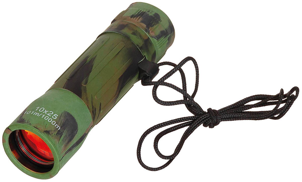 Monoculaire MFH 10 x 25 champ de 101 m à 1000 m avec pochette à passant