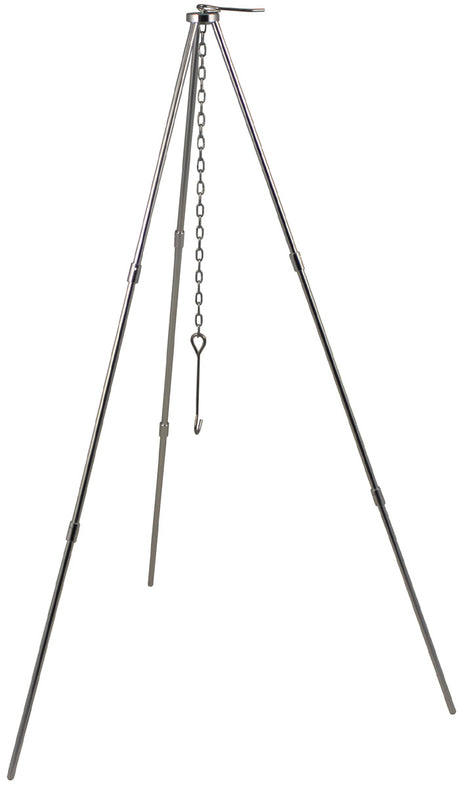 Trépied de cuisson Trekking Fox Outdoor en aluminium 450 g démontable avec chaîne