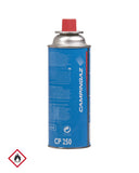 Cartouche de gaz butane Mil-Tec 250 g à valve hauteur 20 cm pour réchaud de camp