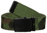 Ceinture MFH en toile coton 3 cm à boucle métallique réglable jusqu'à 130 cm