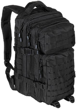Sac à dos US Assault I Basic MFH 30 l en polyester avec ceinture ventrale amovible