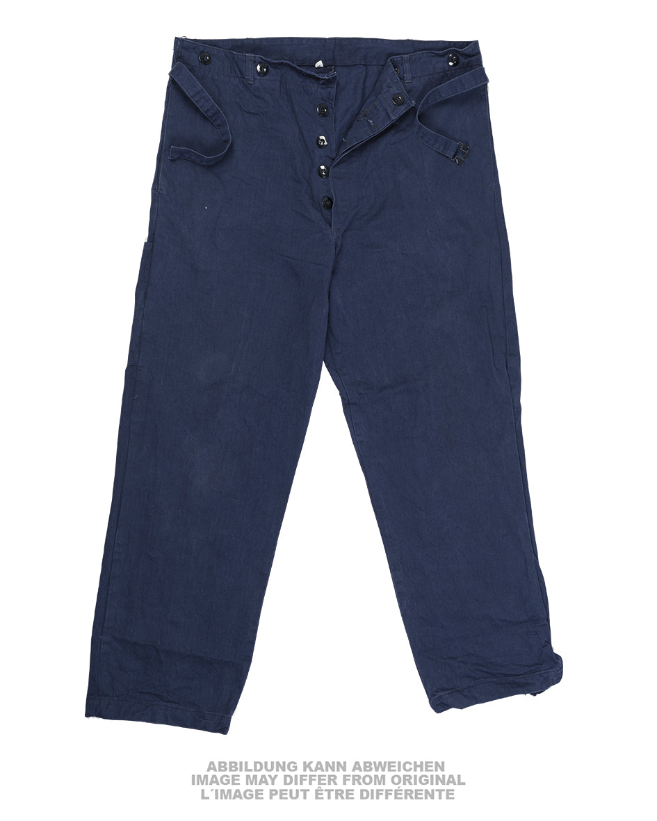 Pantalon de mécanicien Bundeswehr en pur coton, surplus militaire d'occasion