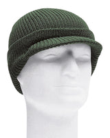 Bonnet type US Watch Cap Mil-Tec en polyacrylique tricoté avec visière courte