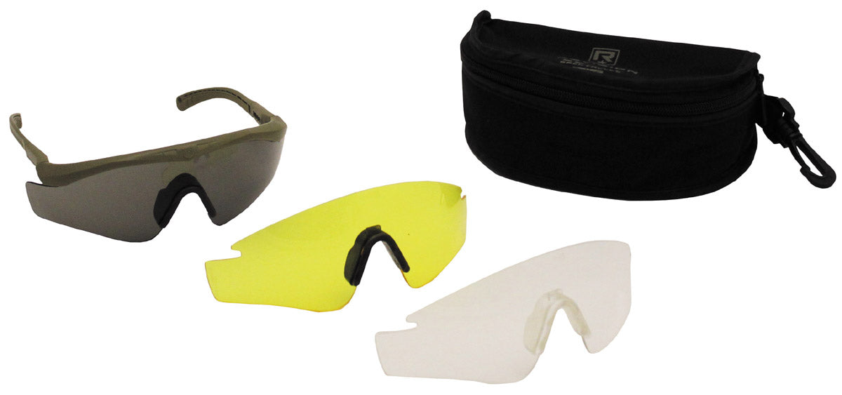 Lunettes de protection britanniques, surplus d'occasion pour la protection individuelle