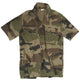 Chemise de campagne à manches courtes de l'armée française, surplus d'occasion