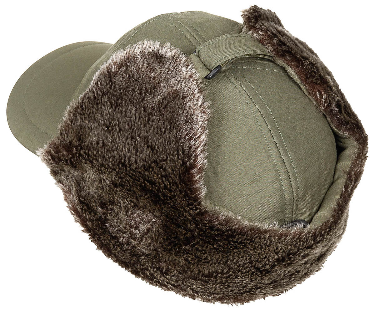 Bonnet Trapper Fox Outdoor à rabats d'oreilles visière et doublure polaire