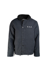 Blouson type US Navy N-1 Mil-Tec en coton avec doublure peluche et glissière métallique