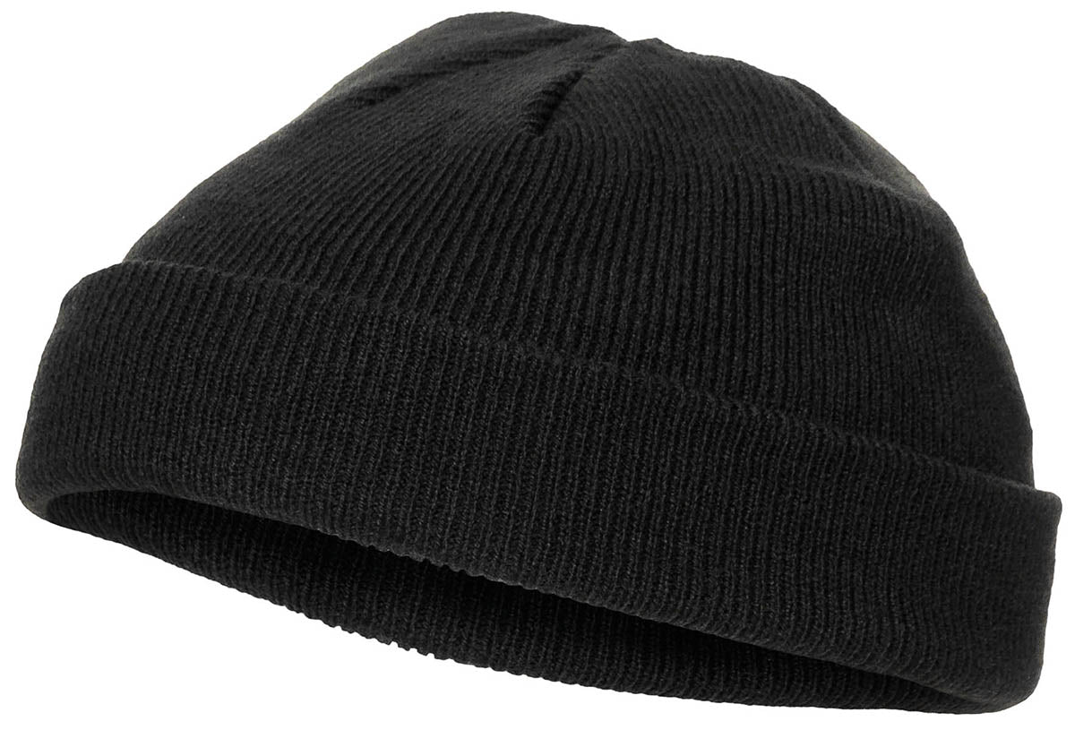 Bonnet extra court à revers MFH en acrylique maille fine double épaisseur